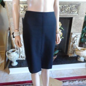 BCBG Maxazria Black Wool Blend Pencil Skirt Size 2